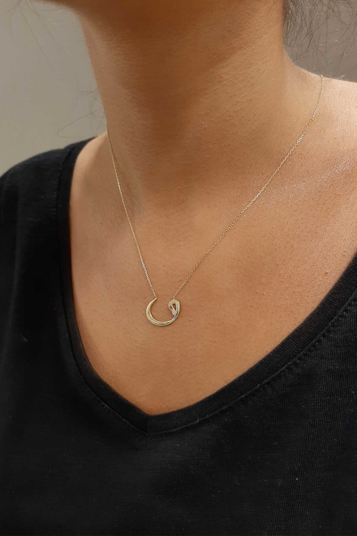 14ct Gold Arabic Letter Necklace
